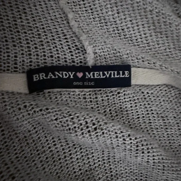 Brandy Melville Cream Hooded Cardigan - Picture 2 of 4